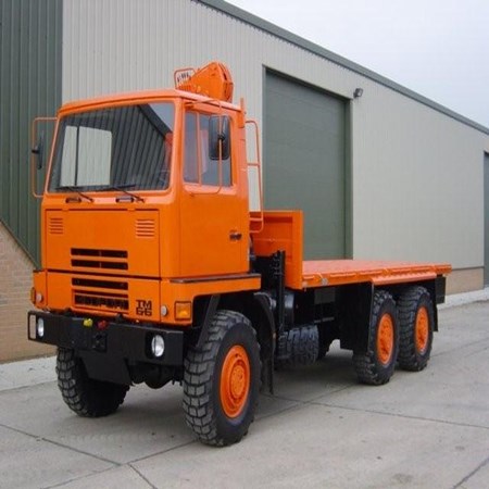 Used Bedford TM 6x6 Drop Side Cargo Truck with Atlas Crane - 11536 for sale in Good Condition